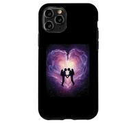 Spacetime Embrasse Couple Interstellaire Connexion Céleste Coque pour iPhone 11 Pro