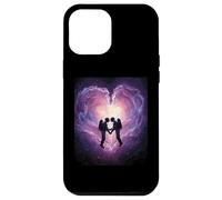 Spacetime Embrasse Couple Interstellaire Connexion Céleste Coque pour iPhone 12 Pro Max