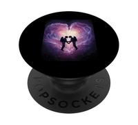 Spacetime Embrasse Couple Interstellaire Connexion Céleste PopSockets PopGrip Adhésif