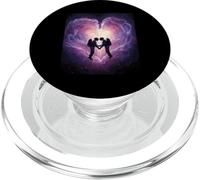 Spacetime Embrasse Couple Interstellaire Connexion Céleste PopSockets PopGrip pour MagSafe