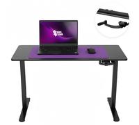 Spacetronik Bureau Réglable en Hauteur Manuel avec Manivelle, Bureau Ergonomique Assis-Debout, Cadre en Acier Robuste, 72-109,5 cm, Capacité de Charge 40 kg, 100x60 cm