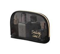Spacieux Claire Citoyens de Voyage Cosmétiques Sacs de Rangement en Maille Portable Designs Carrés pour Articles de Toilette Sac de Maquillage en Maille, f, Taille unique