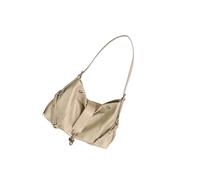 Spacieux sac à bandoulière vintage en cuir PU style coréen style décontracté sac à main pour femme usage quotidien style coréen PU sac à bandoulière, blanc