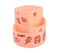 Spacious 360 Rotating Desktop Organiser Multi Functional Plastic Storage Box for School Office Art Supplies Organization Office Desk Storage Box