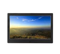 Spacmirrors Cadre Photo numérique 10 Pouces, Cadre Photo Ultra Fin, écran Full IPS Haute résolution 1240 x 600 - avec télécommande, Prise en Charge USB et Carte SD (Noir 10")