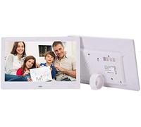 Spacmirrors Cadre Photo numérique 10 Pouces écran Large HD LED Album Photo électronique 720P Télécommande Infrarouge Cadre Photo numérique