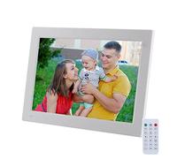 Spacmirrors Cadre Photo numérique, 11,6 Pouces avec Lecteur Photo/Musique/vidéo HD IPS, Calendrier, Alarme, diaporamas, Effets de Transition avec télécommande, pour MPEG, MP4, AVI, Format vidéo