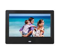 Spacmirrors Cadre Photo numérique 7 Pouces Haute définition LED Cadres Photo numériques électroniques Album Photo Machine de publicité Commerciale Lecteur vidéo (Noir)