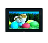 Spacmirrors Cadres Photo numériques 9 Pouces électronique Simple opération Lecteur de publicité multimédia vidéo Musique Image Lecture Horloge Fonction Calendrier (Noir)