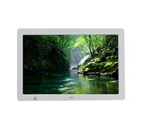 Spacmirrors Cadres Photo numériques Cadre étroit Ultra-Mince 15,4 Pouces Résolution d'écran numérique LED Noir/Blanc 1280 * 800 Support d'angle réglable Machine publicitaire Haute définition (