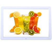 Spacmirrors Cadres Photo numériques Haute définition 17 Pouces présentoir d'album électronique Centre Commercial Lecteur vidéo Machine publicitaire 1080P Cadres Photo numériques (Blanc)