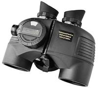 Spacmirrors Jumelles télescopiques 7 x 50 pour adulte - Étanche avec télémètre - Boussole - Prisme BAK4 - Objectif FMC - Anti-buée - Pour navigation, bateau, pêche, W