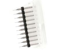 Spacnana 10pcs Tungsten en Acier en Acier PCB PCB Circuit Circuit Bits Bits Ensemble, 0,1 Mm à 1,4 Mm de Diamètre Micro-foret pour les Trous de Soudure PCB (0,3 mm)