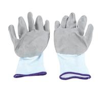 Spacnana 12 Paires de de Travail Enduits de Nitrile en Nylon tissé (12 | Haute élasticité pour les Tâches de Jardinage de Réparation Automobile, avec Manchette Roulée Résistante à L'