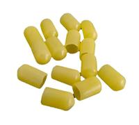 Spacnana 20 Pièces Connecteur RCA Prise Jack Bouchon Protecteur Couvercle en Plastique Prise Protecteur Jaune Audio Jack Anti-poussière Bouchon pour Amplificateur DVD