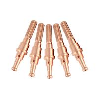 Spacnana 5 Pièces électrodes de Consommables de Coupeur de électrodes de Torche à de Cuivre de Tellure 9 8215 30 à 100A pour la Coupe de Métal avec Remplacement de Torche SL60 à SL100