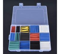 Spacnana 670 Pièces Ensemble de Tubes Thermorétractables en Polyoléfine Rapport 2:1 6 Couleurs 17 Tailles 158F à 257F pour l'isolation des Fils Codage Couleur Bricolage électronique Drones RC
