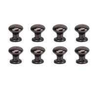 Spacnana 8pcs Dollhouse Miniature Handle Knobs Vintage Antique Mini Round Head Tire la Quincaillerie de Tiroir en Bronze pour 1:12 Scale Dollhouse (Black)