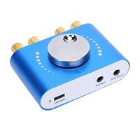 Spacnana Amplificateur de Puissance Bluetooth Amplificateur Audio Mini Stéréo 20W + 20W 2 Canaux DC8-24V avec AUX USB U Disk APP Control pour Haut-parleurs de Voiture à