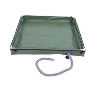 Spacnana Bac de Douche Portable, Base de Douche de Camping Pliable avec Bouchons de Drainage et Matériau en PVC, pour Camping en Plein Air, Camping-car, Voyage, (Od grandir 80x80x10cm /