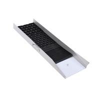 Spacnana Boîte à écluses, équipement de Prospection d'or en Alliage D'aluminium avec Ondulations Intégrées pour Un Débit d'eau Turbulent, Poignée Portable pour L'orpaillage de Rivière,