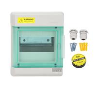 Spacnana Boîte de Distribution à 6 Voies IP66 étanche à L'eau DIN Rail Boîtier de Disjoncteur Extérieur Boîte de Jonction de Puissance 200x165x100mm