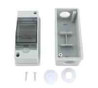 Spacnana Boîte de Jonction en Plastique étanche IP65, Boîte de Distribution ABS à 2 Voies avec Couvercle Transparent pour l'électricité Intérieure et Extérieure