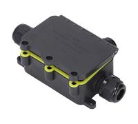 Spacnana Boîte de Jonction étanche, Classée IP68, Couvercle en Plastique PA66, Boîte de Jonction à 3 Voies pour Applications Extérieures LED et énergie Solaire