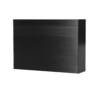 Spacnana Boîtier en Alliage d'aluminium, Coque Noire Brossée de Type Fendu pour équipement Industriel de Carte de Circuit imprimé d'amplificateur de Puissance 54x145x200mm