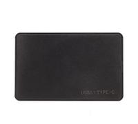 Spacnana Boîtier pour Disque Dur 2,5 Pouces, USB 3.1 Type C, Transfert 10 Gbit/s, Boîtier Externe SSD en ABS avec Indicateur LED, Plug and Play