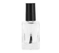 Spacnana Bouteille de Vernis à Ongles Transparent en Verre Transparent 10 Ml avec Capuchon à L'épreuve, Contenant de Conception Compacte pour Produits à Ongles, Voyage
