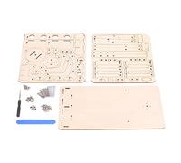 Spacnana Bras de Robot, Kit de Modèle Hydraulique en Bois, Jouet d'apprentissage pour Enfants, Ensemble de Blocs de Construction Scientifiques éducatives STEM