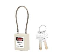 Spacnana Cadenas à Câble avec étiquette D'avertissement avec 2 Clés,