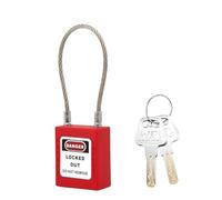 Spacnana Cadenas à Câble avec étiquette D'avertissement avec 2 Clés,