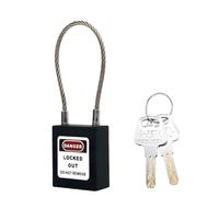 Spacnana Cadenas à Câble avec étiquette D'avertissement avec 2 Clés,