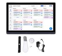 Spacnana Calendrier Numérique de 17,3 Pouces, Tableau électronique des Corvées avec écran Tactile à 10 Points, Placement Mural, Affichage Numérique, Calendrier pour Cadre Photo, Liste (Prise UE