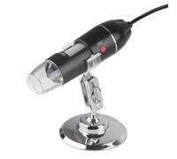 Spacnana Caméra Microscope USB 500X 2MP, Grossissement d'endoscope USB 8 LED avec Support pour, OS * 10.5 ou Supérieur, Prise en Charge de l'équipement de Protocole UVC
