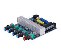 Spacnana Carte d'Amplificateur de Caisson de Basses 100 W 2.1 Canaux, Conception PCB, Amplificateur Numérique Haute Puissance, DC 12-24 V, Haut-parleurs 4-8 Ohms, Système Audio Domestique
