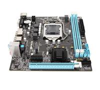 Spacnana Carte Mère ATX, Carte Mère de Bureau H61 6 USB2.0 DDR3 M.2 NVME NGFF 100MBPS LAN pour LGA1155 Socket I3 I5 I7