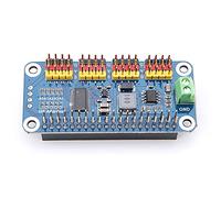 Spacnana Carte Servomoteur 16 Canaux pour Contrôle I2C, Haute Résolution 12 Bits, Compatible avec SG90, Idéale pour la Robotique