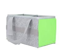 Spacnana Cas de Transport en Feutre pour Le Joueur Toniebox, Grand Sac de Rangement Portable en Tissu en Feutre avec 6 Sangles élastiques et Partition, pour Les Accessoires D'encein (Green)