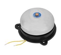 Spacnana Cloche Ronde en Acier Inoxydable Cloche électrique, Type de Frappe Intérieure sans étincelle, 220 V 10W, pour Signal Sonore
