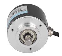 Spacnana Codeur Rotatif PNP biphasé AB Codeur Incrémental biphasé DC5-24 V Large Tension 600P/R Arbre de 6 Mm Protection IP50 avec Sortie Push Pull pour L'automatisation des Mesures (500P/R)