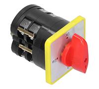 Spacnana Commutateur Industriel à Came, 16A 2 Positions 4kV | Commande rotative pour machines, indice 110-380 V CA, contacts en alliage d\'argent, boîtier ignifuge, câblage pour montage