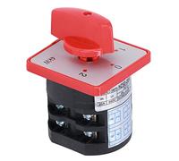 Spacnana Commutateur Inverseur, Matériau PP, Contrôle à 3 Positions pour Applications de Moteur et d'éclairage, Sélecteur à 2 Pôles 25 A 690 V pour Usage Industriel