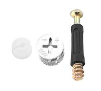 Spacnana Connecteur de Chevilles Lock à Came 25 Pack en Acier en Carbone épaissis avec du Matériel Excentrique pour la Bibliothèque Closet Wardrobe Assembly