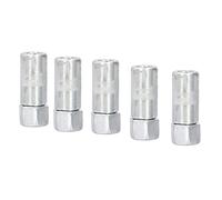 Spacnana Coupleur de Pistolet à Graisse 5 Pièces, Matériau en Alliage, Buse Plate pour l'entretien de l'équipement, Idéal pour Lubrifier Diverses Pièces