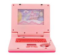Spacnana des Ordinateurs Portables d'apprentissage pour Enfants, Un Jouet éducatif LED avec de la Musique et des Effets Sonores, Une Expérience d'apprentissage Agréable pour Les (Souris Rose Non