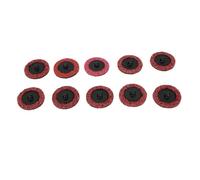 Spacnana Disques de Ponçage en Nylon 2 In à Changement Rapide Ensemble | 180-240, Tissu Non tissé en Nylon, pour L'ébavurage du Métal, le Lissage du Bois, Compatible Twist Lock avec Mandrin de