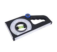Spacnana Échelle de Mesure de Pente ABS Engineering Niveau de Pente 0 à 180 Degrés avec Base Magnétique Grand Cadran Double Usage pour le Réglage de la et la Lecture d'angle dans la Construction